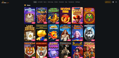 Excite Win Casino Game Selection
