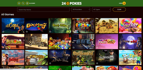 Casino Games at 24Pokies