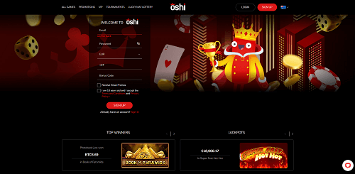 Top Oshi Casino Review Australia