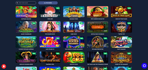 Slotman Casino Game Selection