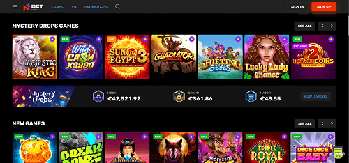N1 Bet Casino Game Selection